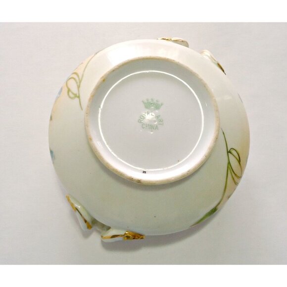 Nippon Serving Bowl Windmill & Royal Art China Candy Dish Hand Painted 1930's - Picture 4 of 7